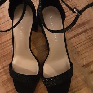 Kelly & Katie Black Ankle-Strap Size 11W